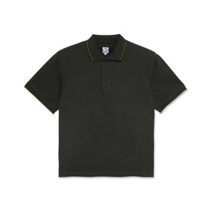 Polar Skate Co - Checkered Surf Polo Shirt (Dirty Black) | stebra skateshop  camiseta 