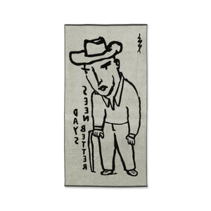 Polar Skate Co - Seen Better Days Bath Towel (Black/Cloud White)