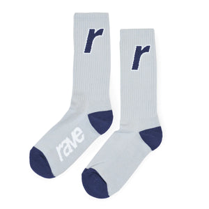 Rave Skateboards - R Logo Socks (Sport Grey)