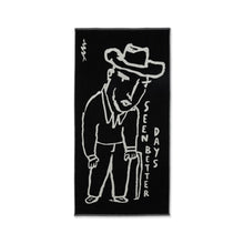 Cargar imagen en el visor de la galería, Polar Skate Co - Seen Better Days Bath Towel (Black/Cloud White) | stebra skateshop toalla 