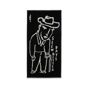 Polar Skate Co - Seen Better Days Bath Towel (Black/Cloud White) | stebra skateshop toalla 