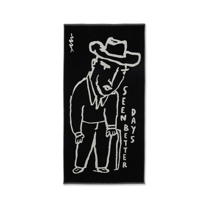 Polar Skate Co - Seen Better Days Bath Towel (Black/Cloud White) | stebra skateshop toalla 