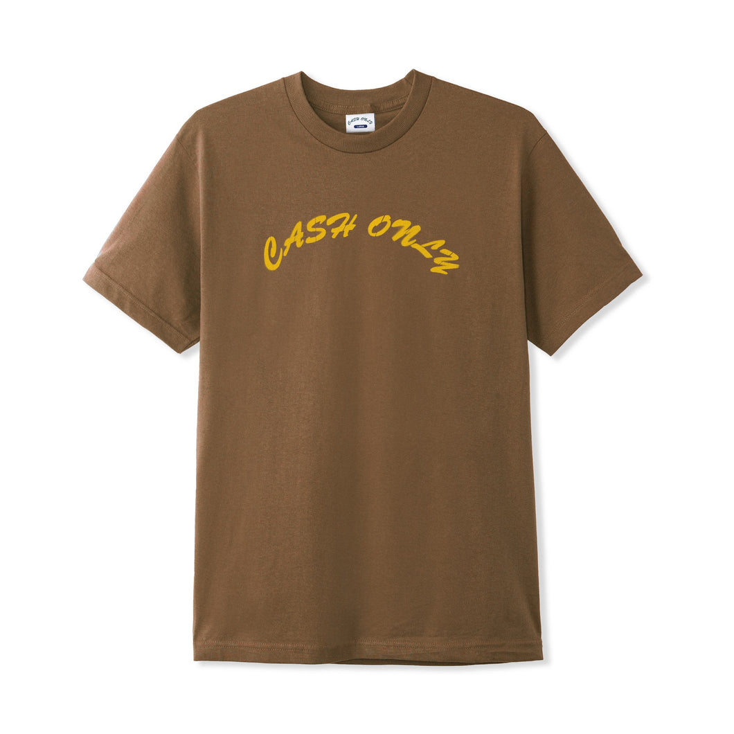 Cash Only - Stencil Logo Tee (Oak)
