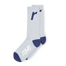 Cargar imagen en el visor de la galería, Rave Skateboards - R Logo Socks (Sport Grey)