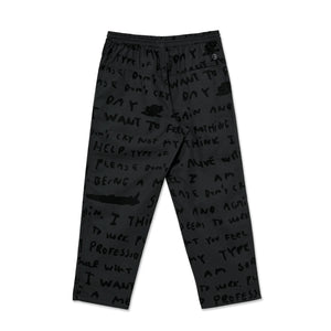 Polar Skate Co - Sad Notes Surf Pants (Graphite) | stebra skateshop pantalón ancho stebra skateshop Lloret De Mar Girona barcelona 