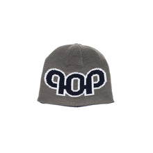 Cargar imagen en el visor de la galería, Pop Trading Company - Reversible Pub Skull Beanie (Grey/Navy)