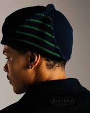 Cargar imagen en el visor de la galería, Pop Trading Company - Reversible Earflap Beanie (Navy/Juniper)