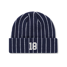 Cargar imagen en el visor de la galería, Cash Only - Pinstripe Beanie (Navy)