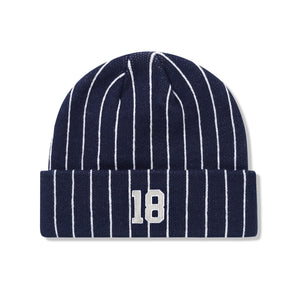 Cash Only - Pinstripe Beanie (Navy)