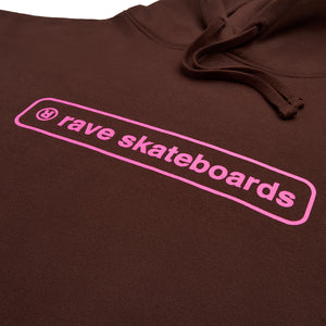 Rave Skateboards - Core Logo Hoodie (Brown)