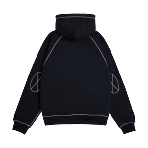 Rave Skateboards - DEKCIW Raglan Hoodie (Black/Pink)