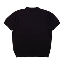 Cargar imagen en el visor de la galería, GX1000 - Knitted Polo S/S Button Up (Black)