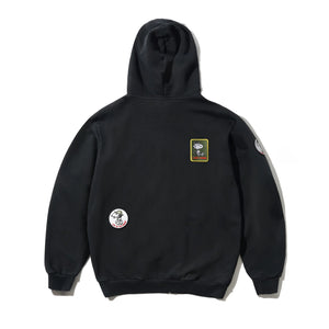Butter Goods - Patches Zip-Thru Hoodie (Washed Black)