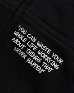 Butter Goods - Patches Zip-Thru Hoodie (Washed Black)