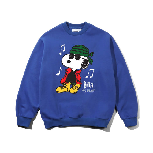 Butter Goods - Music Crewneck (Royal)