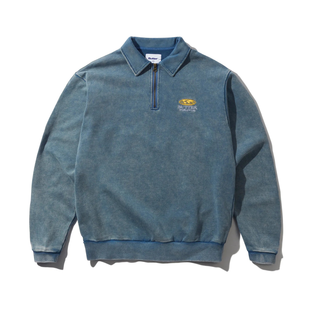 Butter Goods - Corp 1/4 Zip Pullover (Navy)