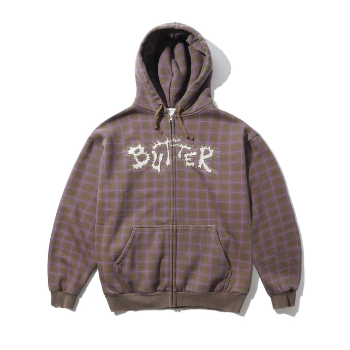 Butter Goods - Eruption Zip-Thru Hoodie (Plaid)