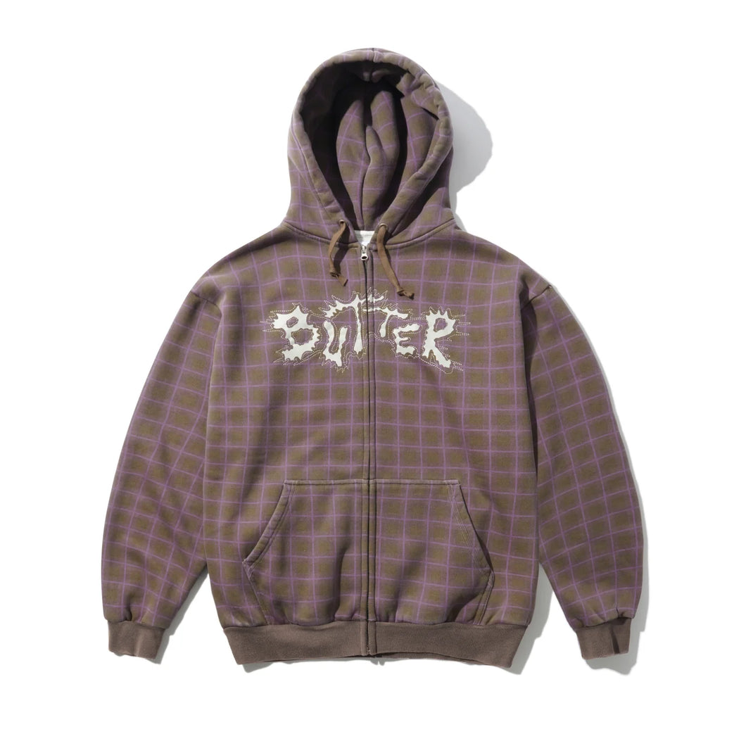 Butter Goods - Eruption Zip-Thru Hoodie (Plaid)