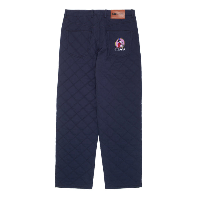 GX1000 - Baggy Pant Quilted (Navy) | stebra skateshop pantalón ancho skate shop Lloret de mar 