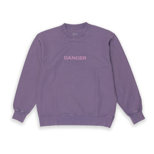 Dancer - Simple Logo Pique Crewneck (Lavender) | stebra skateshop sudadera skate