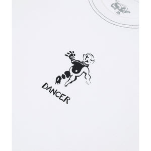 Dancer - OG Logo Tee (White/Black Stitch)