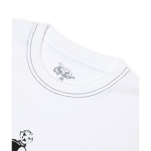 Dancer - OG Logo Tee (White/Black Stitch)