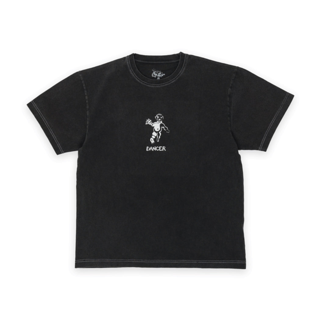 Dancer - OG Logo Tee (Black/White Stitch) | stebra skateshop camiseta skate 