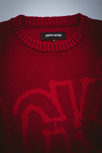 Fucking Awesome - PBS Knit Sweater (Red)