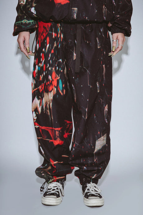 Fucking Awesome - Riot Shell Pants (Black) | stebra skateshop pantalón ancho 