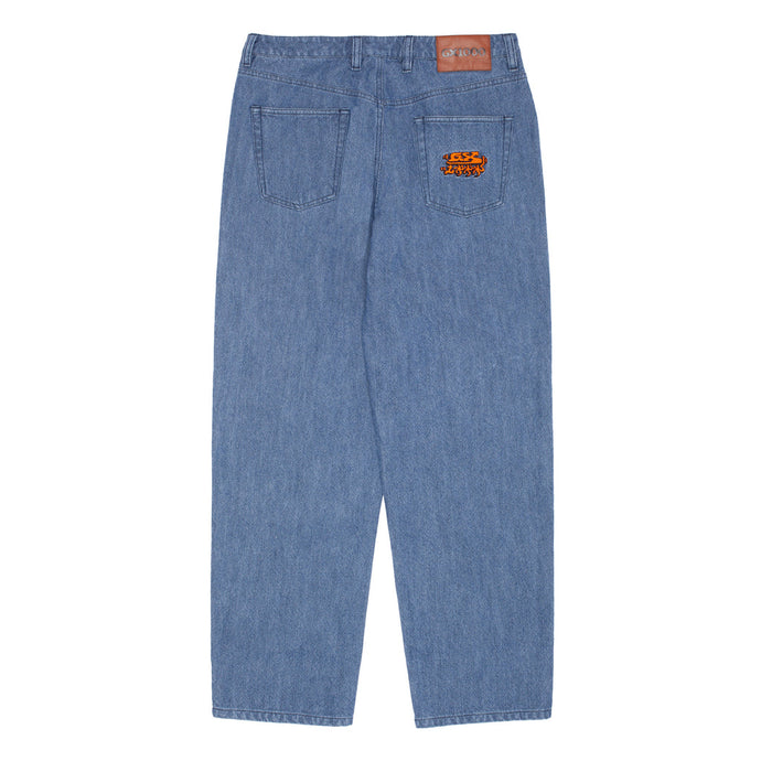 GX1000 - Baggy Pant (Washed Blue) | stebra skateshop pantalón vaquero ancho 