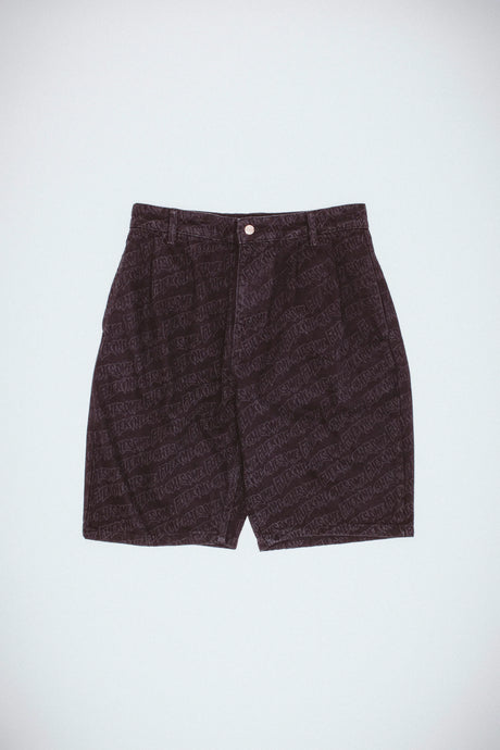 Fucking Awesome - Baggy Pleated Denim Shorts (Black) | stebra skateshop 