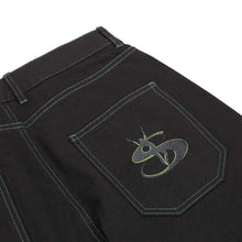 Cargar imagen en el visor de la galería, Yardsale - Phantasy Jeans (Black/Green)