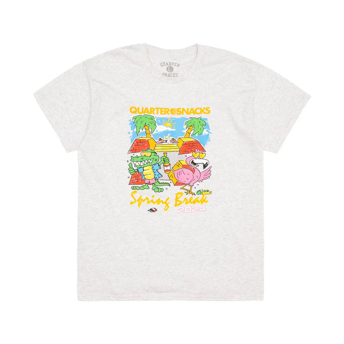 Quartersnacks - Spring Break Tee (Ash Grey) | stebra skateshop camiseta