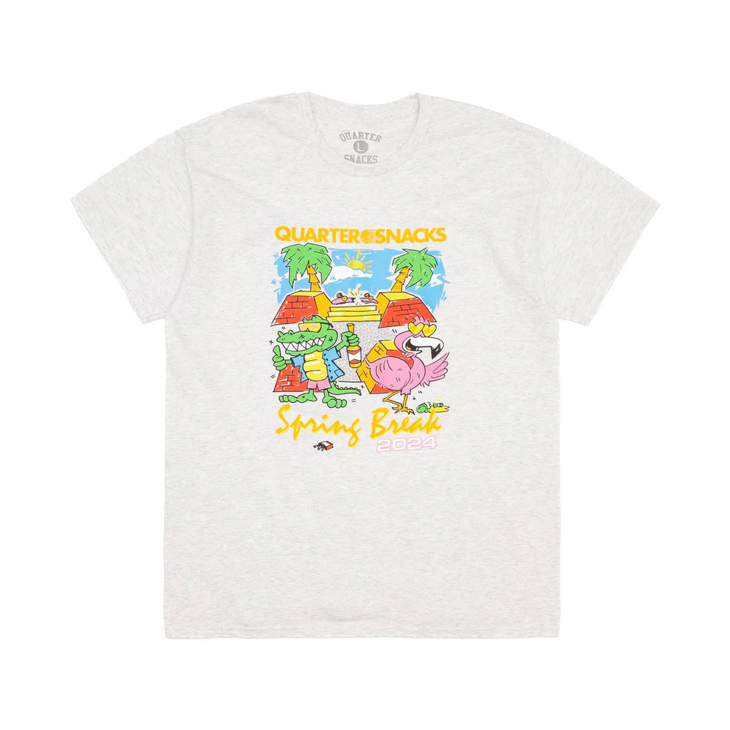 Quartersnacks - Spring Break Tee (Ash Grey) | stebra skateshop camiseta
