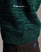 Cargar imagen en el visor de la galería, Pop Trading Company - Pop Knitted Melange Logo Crewneck (Navy/Juniper)