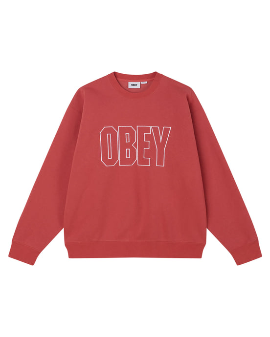 Obey - Digable Crewneck (Mineral Red)