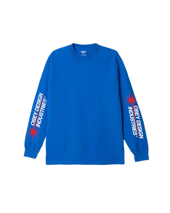 Obey - Design Industries Longsleeve Tee (Pigment Indigo)