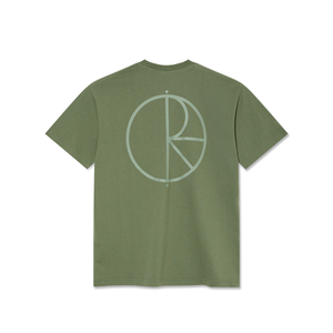 Polar Skate Co - Stroke Logo Contrast Tee (Moss Green)