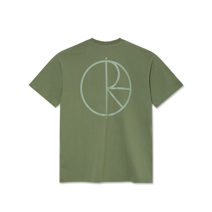 Polar Skate Co - Stroke Logo Contrast Tee (Moss Green)