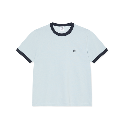 Polar Skate Co - Ringer Tee (LightBlue/Navy)