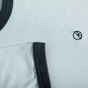 Polar Skate Co - Ringer Tee (LightBlue/Navy)