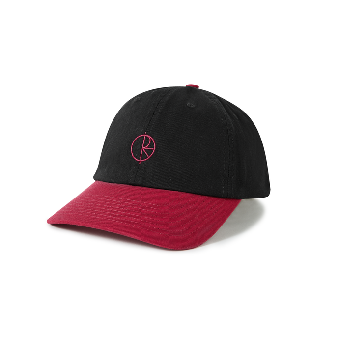 Polar Skate Co - Stroke Logo Sai Cap (Black/Redcurrant)