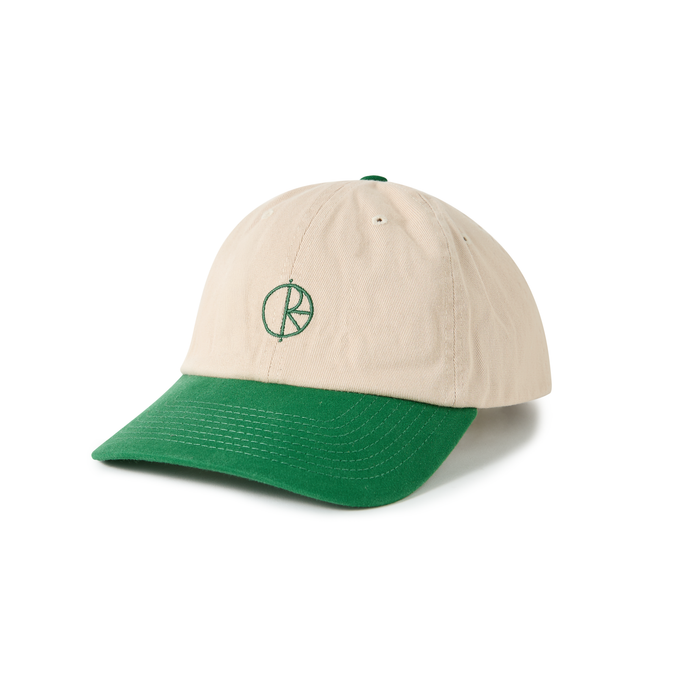Polar Skate Co - Stroke Logo Sai Cap (Ecru/Green)