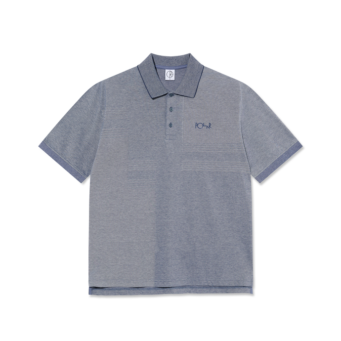 Polar Skate Co - Pique Surf Polo Shirt (Heather Blue)