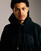Cargar imagen en el visor de la galería, Pop Trading Company - Arch Fleece Sweat Hoodie (Black) | stebra skateshop