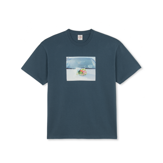 Polar Skate Co - Dead Flowers (Grey Blue) | stebra skateshop flores camisetas estampadas camiseta
