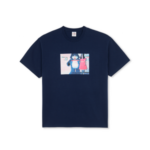 Polar Skate Co - Pink Dress Tee (Dark Blue) | stebra skateshop camiseta 