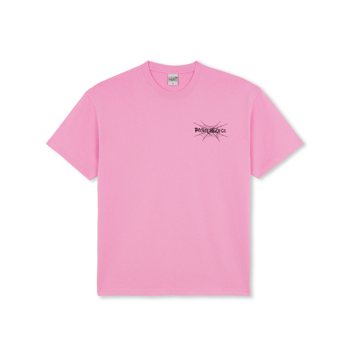 Polar Skate Co - Spiderweb Tee (Pink) | stebra skateshop camiseta 