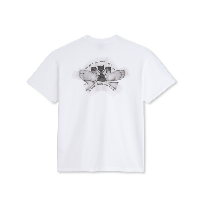 Polar Skate Co - Welcome 2 The World Tee (White) | stebra skateshop camiseta