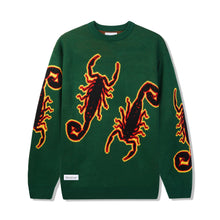Cargar imagen en el visor de la galería, Butter Goods - Scorpion Knitted Sweater (Forest Green) | stebra skateshop knit sweater hoodie sudadera skate ButterGoods 